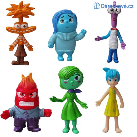 Figurky z pohádky V hlavě, 6ks (Inside Out)