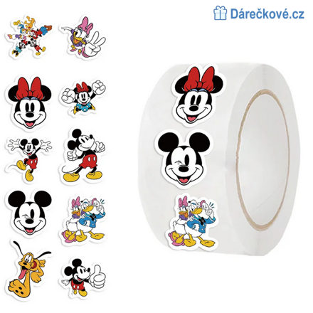 500 ks samolepek Mickey Mouse 