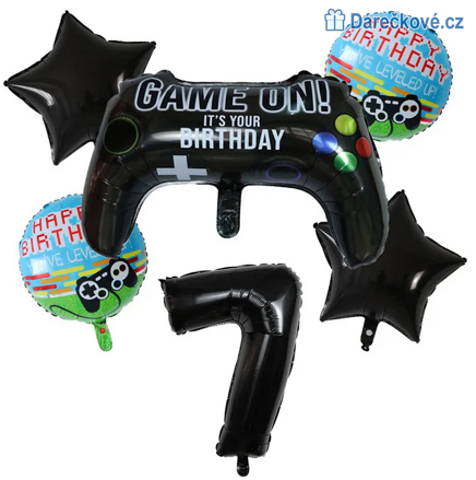 Game narozeninový set balonků 6ks, typ 2