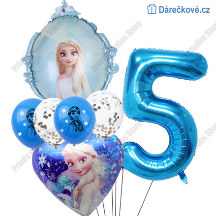 Ledové království (Frozen) narozeninový set balonků, typ 2